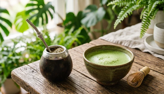 Yerba mate vs. matcha – qual deves escolher? Uma comparação das suas propriedades, sabor e efeitos
