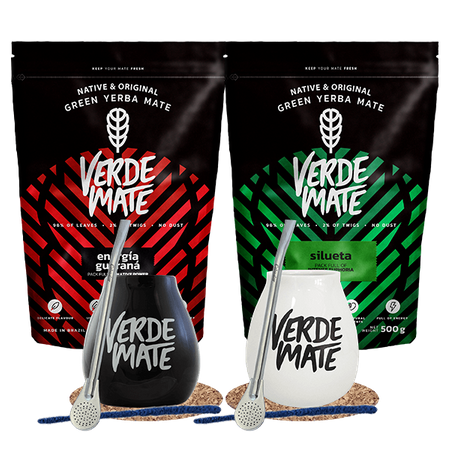 Yerba Verde Mate Set Silueta 500g + Energia 500g