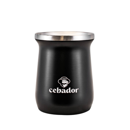 TermoMate PRO Cebador - calabaza térmica de erva-mate - 250 ml (preto)