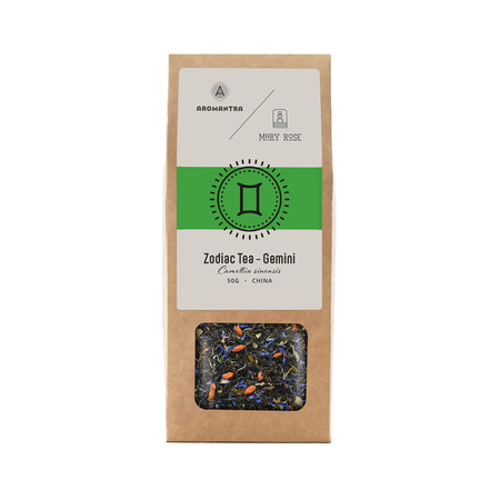 Aromantra x Mary Rose – Chá do Zodíaco – Gêmeos (chá preto) 50 g