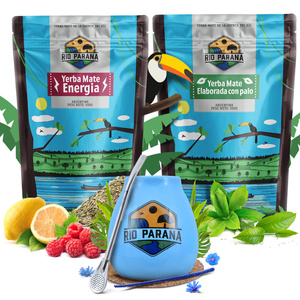 Conjuto de Erva Mate Rio Parana Energia Elaborada 2x500g + acessórios