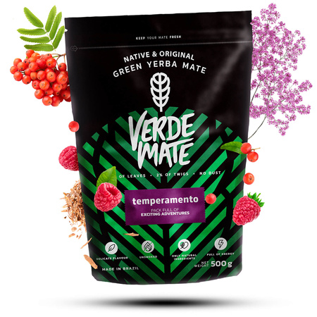 2 x Yerba mate Verde Katuava Temperamento + 2 x Accessories SET