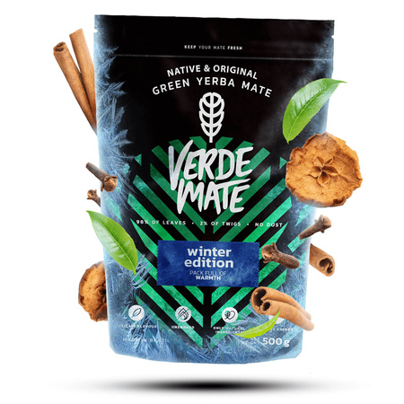 Conjuto de inverno de Erva Mate Verde Mate El Fuego 2x500g + acessórios