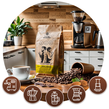 Coffee Broastery - Café em grão inteiro Brazil Cerrado Premium 1kg