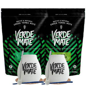 Yerba Mate Set Verde Mate Herbal Energy 500g + Verde Mate Cactus de juarez 500g