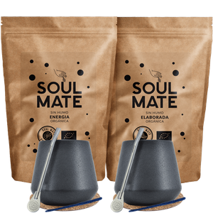 Yerba Soul Mate Energy for Two Bombilla Set