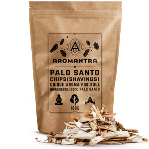 Conjunto de aparas de palo santo premium, queimador de incenso e carvões de incenso