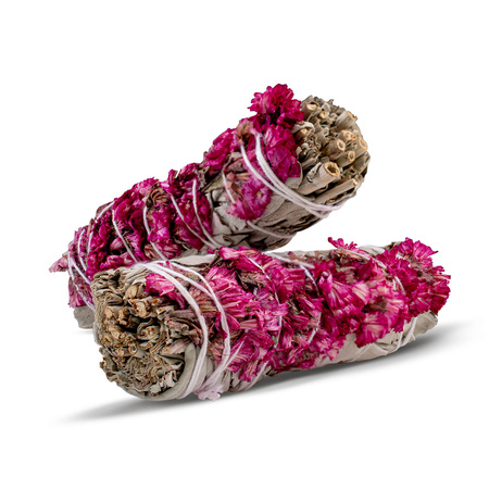 Salva Branca com Sinuata Rosa - Incenso 20-30g (maço)