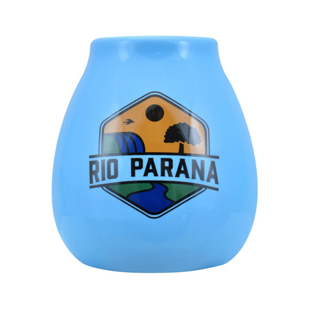 Conjuto de Erva Mate Rio Parana Energia 500g 0,5kg Yerbomos + Calabaza + Bombilla