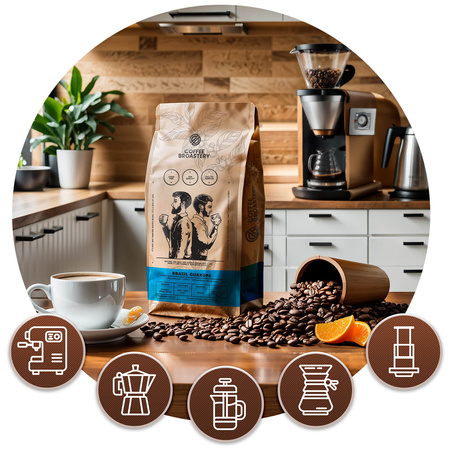 Coffee Broastery - Café em grão inteiro Brazil Guaxupe Premium 400g