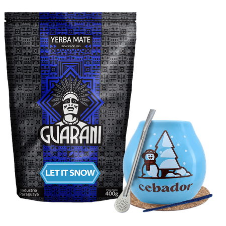 Erva Mate conjunto de inverno de inicial Guarani Let it Snow 400g