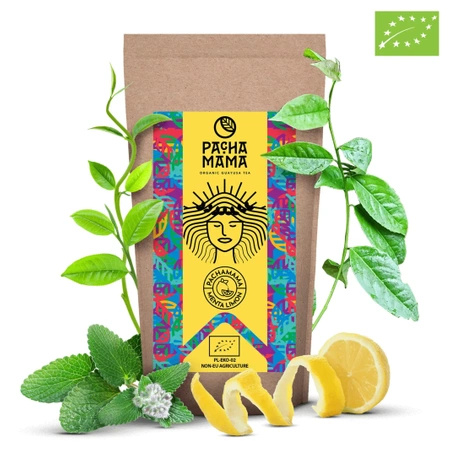 Guayusa Pachamama Menta Limón – guayusa orgânica certificada – 100g