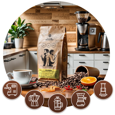 Coffee Broastery - Café em grão inteiro Colombia Medellin Premium 400g