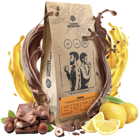 Coffee Broastery - Café em grão inteiro India Karnataka Premium 1kg