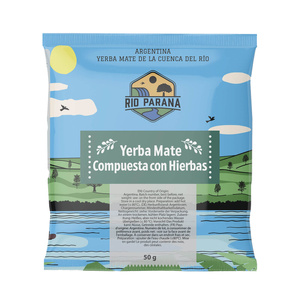 Conjunto de amostras de Erva Mate Rio Parana 7x50g + acessórios