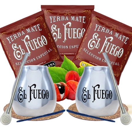 Yerba Mate Set for couples El Fuego THE BEST