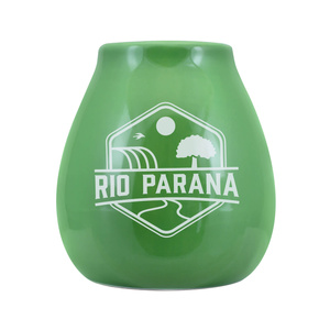 Calabaza de cerâmica com o logótipo Rio Parana (verde) 330 ml