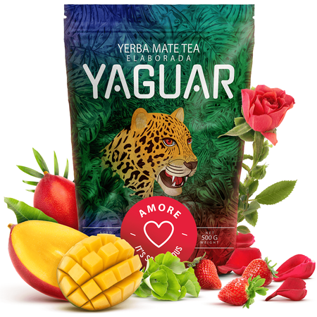 Yaguar Amore 500 g 0.5 kg – Brazilian yerba mate with fruit and herbs