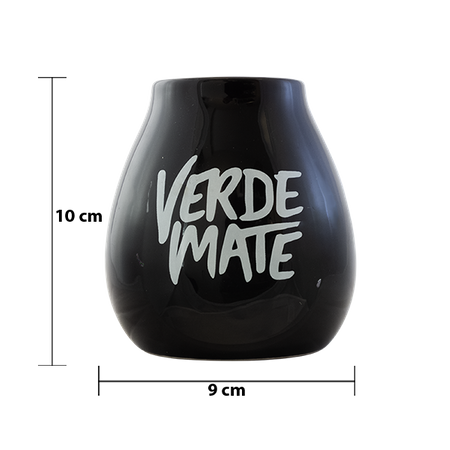 Gourd ceramic black - Verde Mate - 350ml