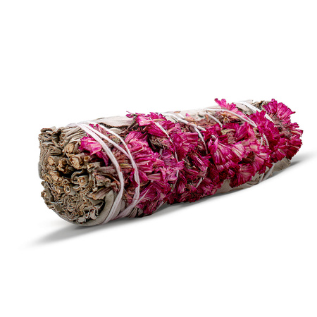 Salva Branca com Sinuata Rosa - Incenso 20-30g (maço)