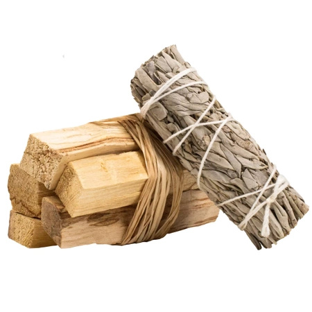 Kit de limpeza salva branca+Palo santo