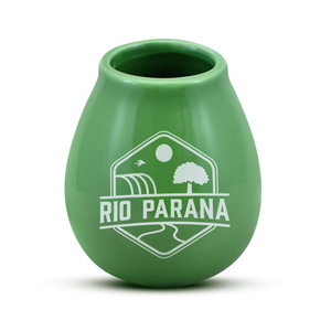 Calabaza de cerâmica com o logótipo Rio Parana (verde) 330 ml