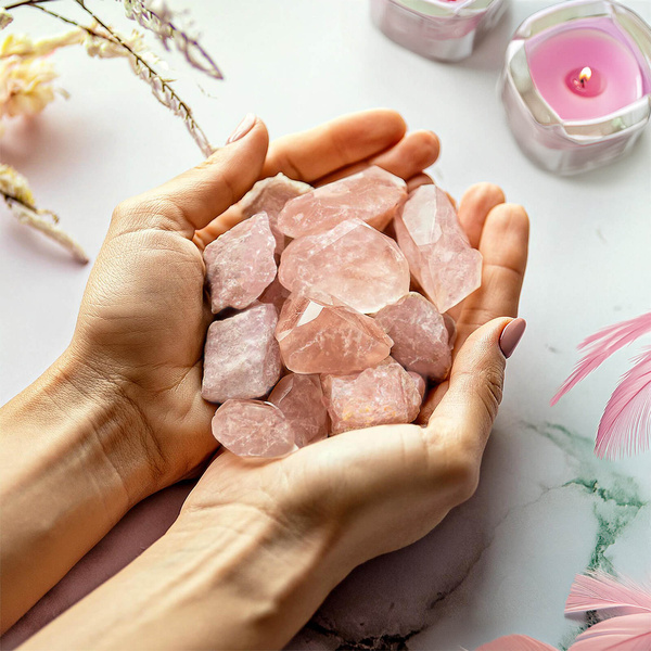 Quartzo Rosa (pedra bruta) 1 unid.