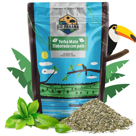 Conjuto de Erva Mate Rio Parana Energia Elaborada 2x500g + acessórios