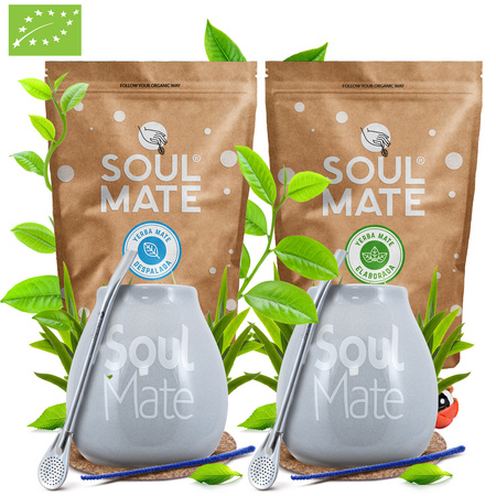 Yerba Mate Set Soul Mate Despalada 500g + Soul Mate Organica 500g