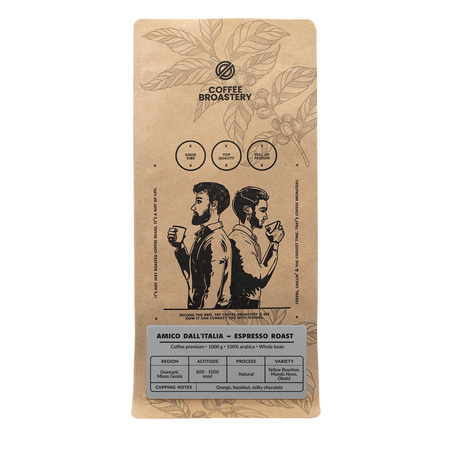 Coffee Broastery - Café em grão inteiro Amico dall'Italia Espresso Roast 1kg