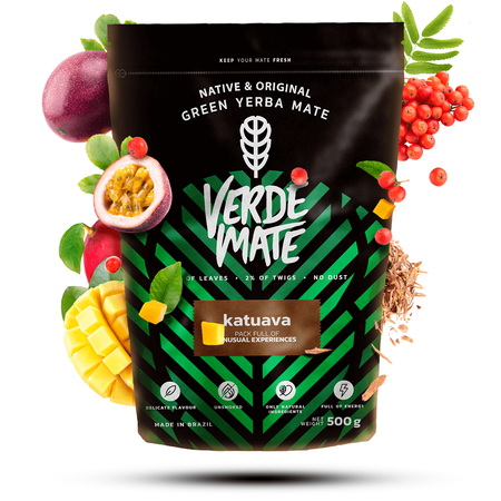 2 x Yerba mate Verde Katuava Temperamento + 2 x Accessories SET