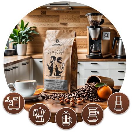 Coffee Broastery - Café em grão inteiro Amico dall'Italia Espresso Roast 1kg