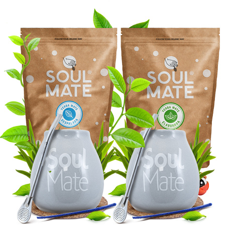 Yerba Mate Set Soul Mate Despalada 500g + Soul Mate Organica 500g