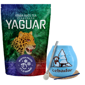 Erva Mate conjunto de inverno de inicial Yaguar Winter Prune 500g