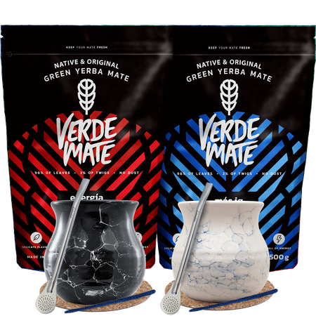 Yerba Mate set for two Bombilla Matero 1000g