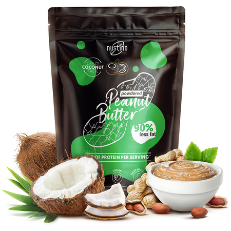 Nustino - Manteiga de Amendoim em Pó - Coconut 400g