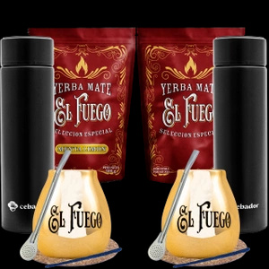 Conjuto de Erva Mate para dois + Garrafa térmica