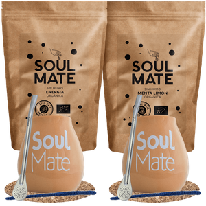 Set Yerba Soul Mate Bombilla Mate Cup for two